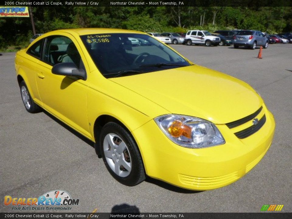 2006 Chevrolet Cobalt LS Coupe Rally Yellow / Gray Photo #5