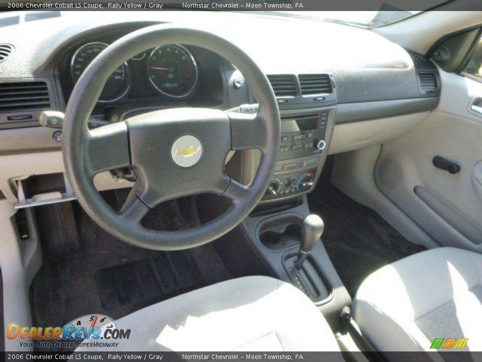 2006 Chevrolet Cobalt LS Coupe Rally Yellow / Gray Photo #10
