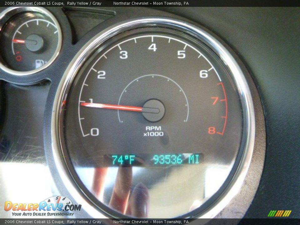 2006 Chevrolet Cobalt LS Coupe Rally Yellow / Gray Photo #14