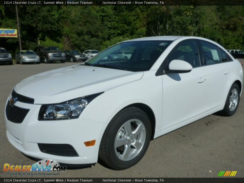 2014 Chevrolet Cruze LT Summit White / Medium Titanium Photo #1