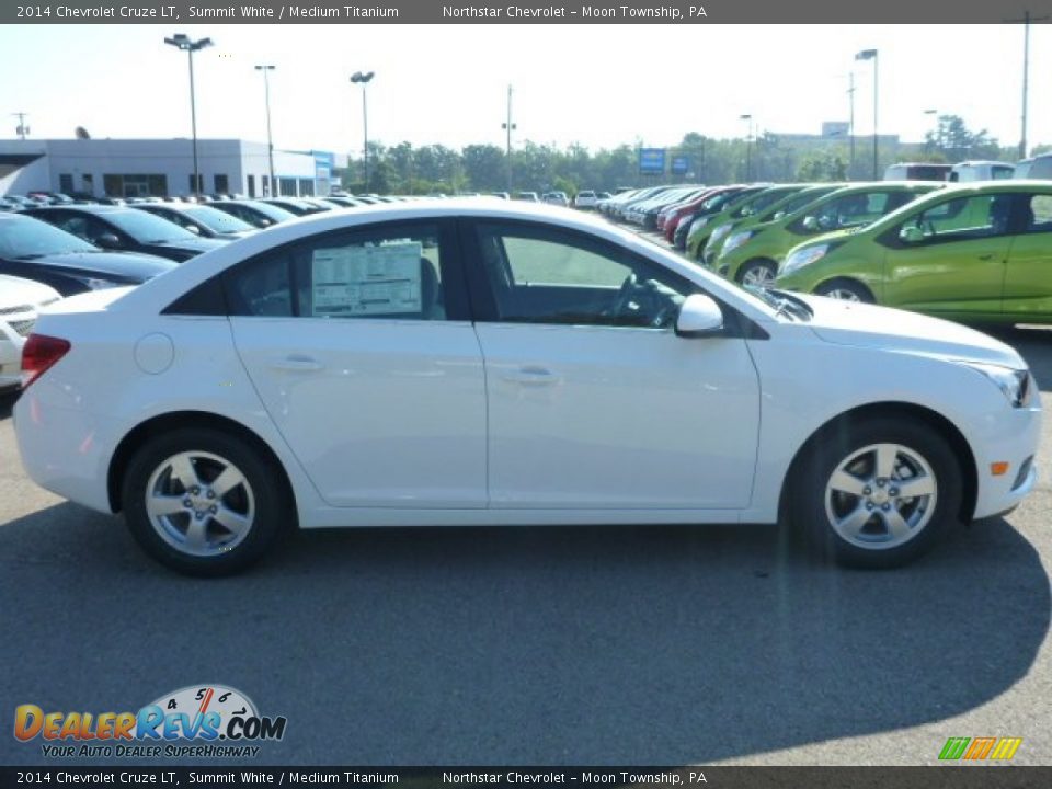 2014 Chevrolet Cruze LT Summit White / Medium Titanium Photo #6