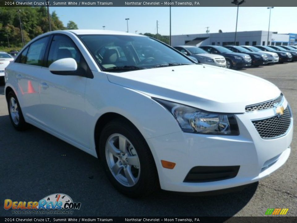 2014 Chevrolet Cruze LT Summit White / Medium Titanium Photo #7