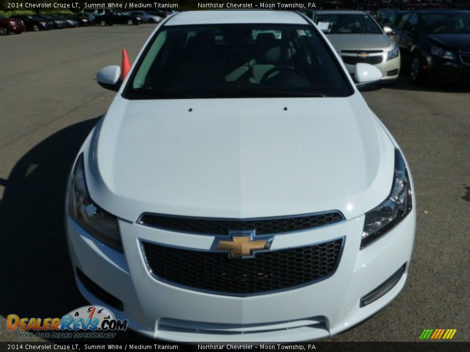 2014 Chevrolet Cruze LT Summit White / Medium Titanium Photo #8