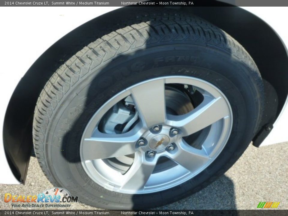 2014 Chevrolet Cruze LT Summit White / Medium Titanium Photo #9