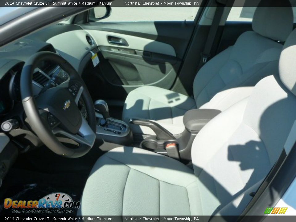 2014 Chevrolet Cruze LT Summit White / Medium Titanium Photo #10