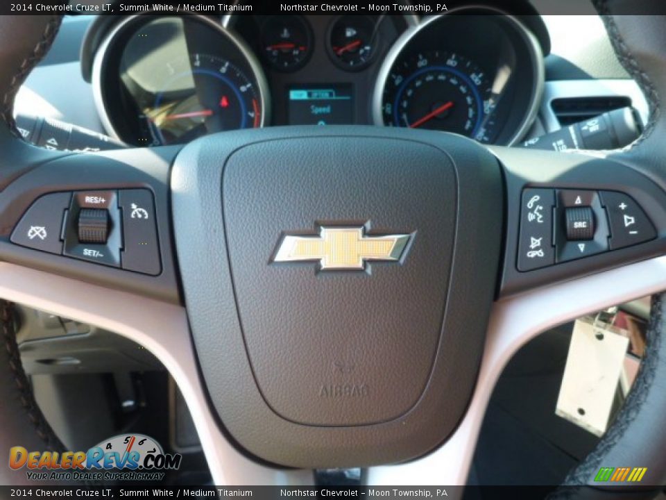 2014 Chevrolet Cruze LT Summit White / Medium Titanium Photo #16