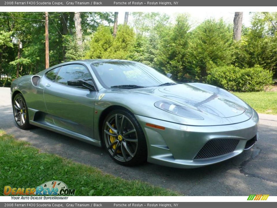 2008 Ferrari F430 Scuderia Coupe Gray Titanium / Black Photo #9