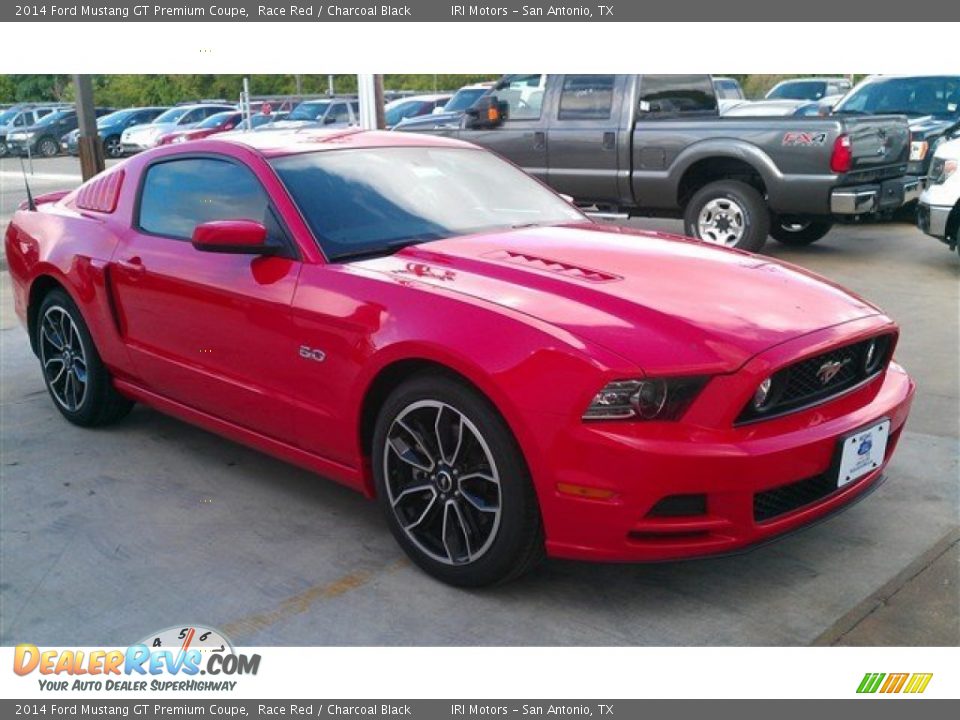 2014 Ford Mustang GT Premium Coupe Race Red / Charcoal Black Photo #23