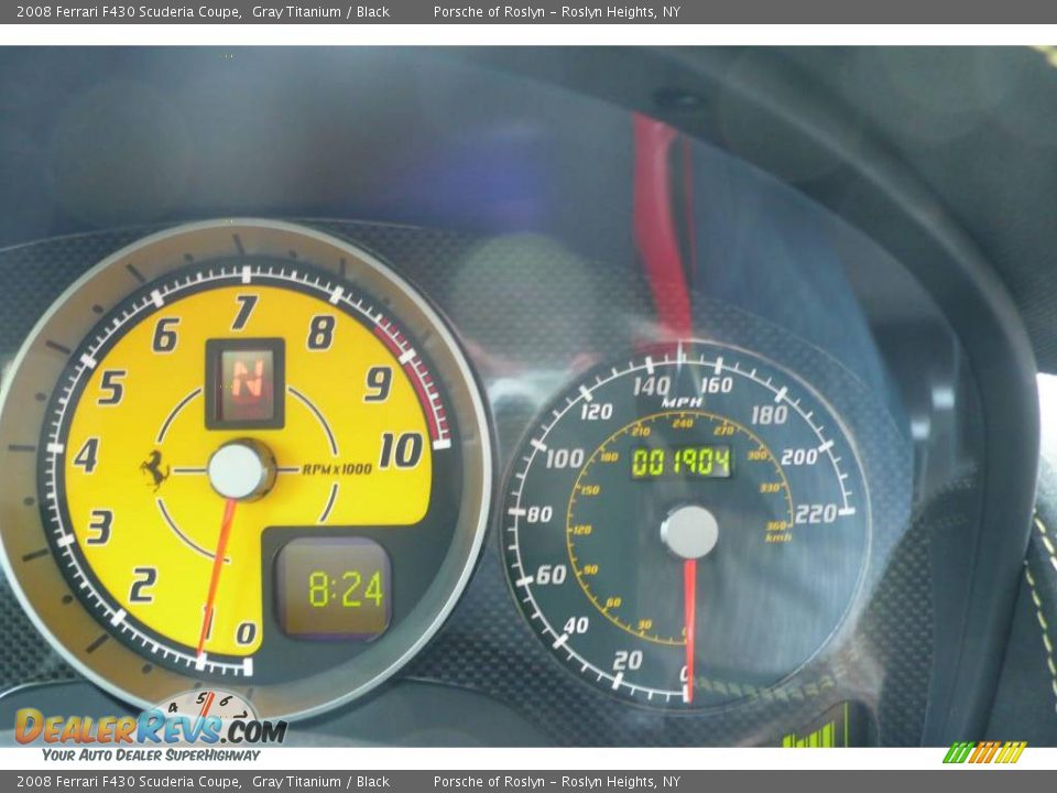 2008 Ferrari F430 Scuderia Coupe Gray Titanium / Black Photo #25