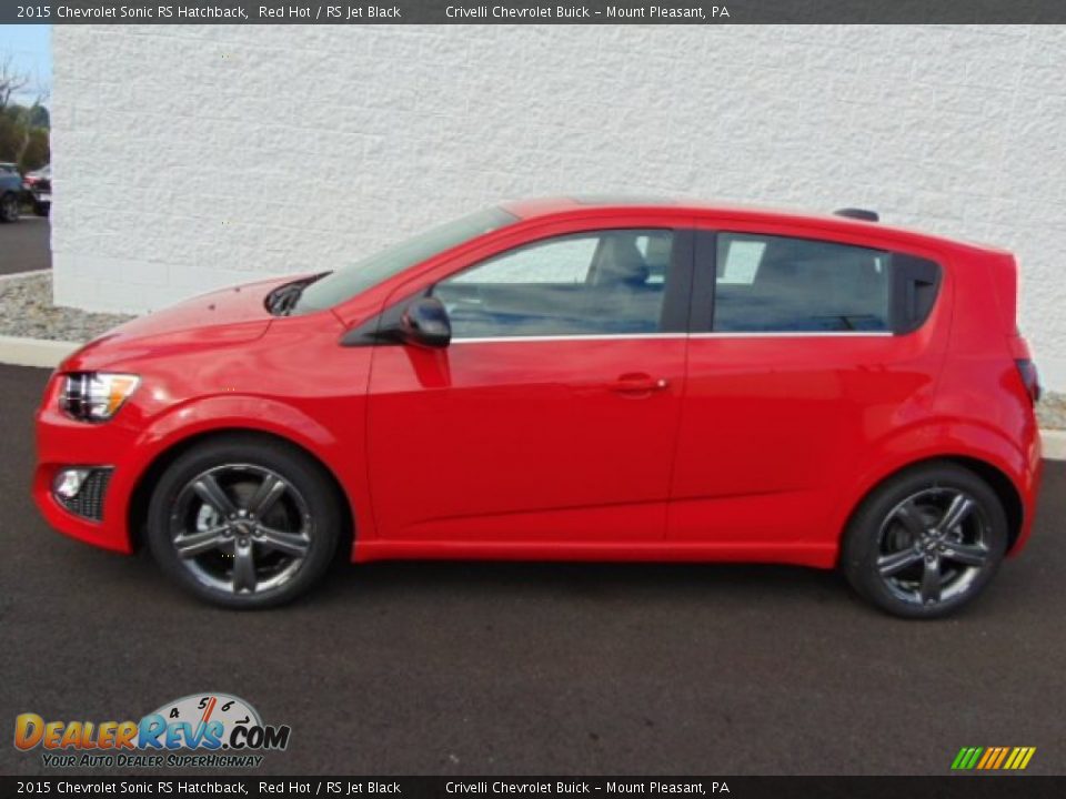 Red Hot 2015 Chevrolet Sonic RS Hatchback Photo #2