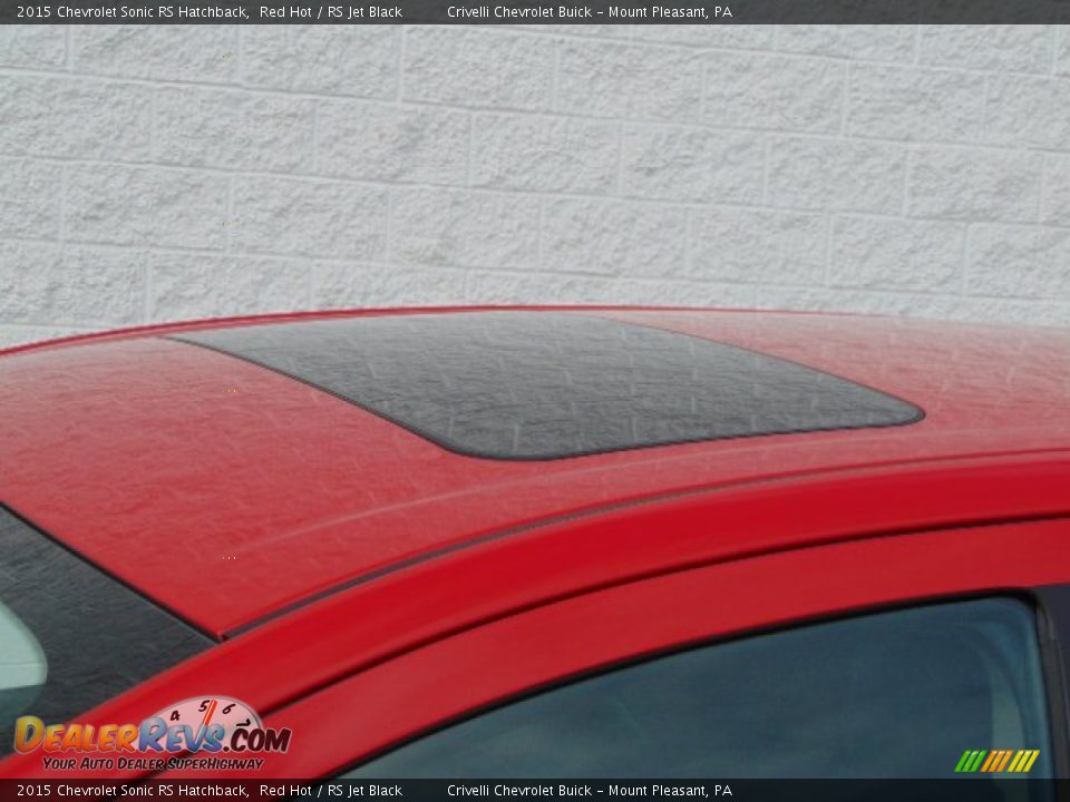2015 Chevrolet Sonic RS Hatchback Red Hot / RS Jet Black Photo #4