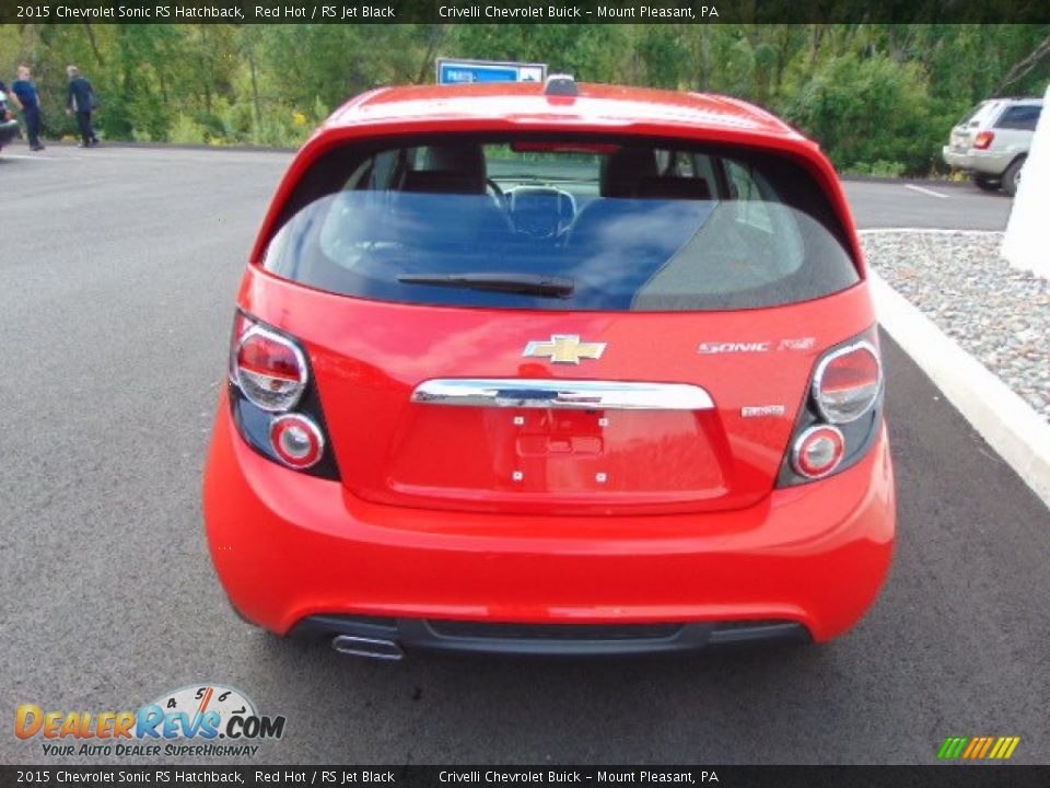 Red Hot 2015 Chevrolet Sonic RS Hatchback Photo #7