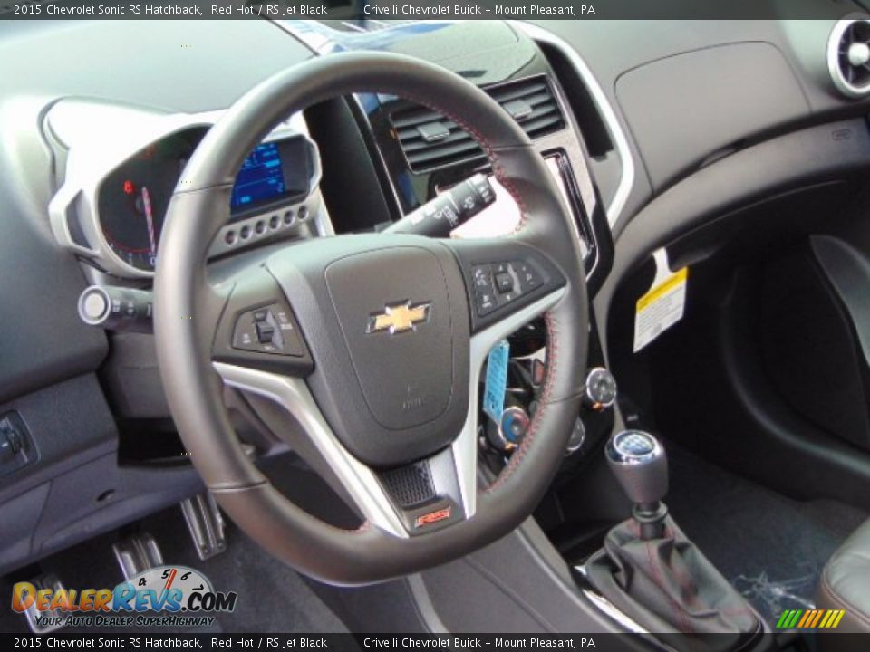 2015 Chevrolet Sonic RS Hatchback Steering Wheel Photo #9