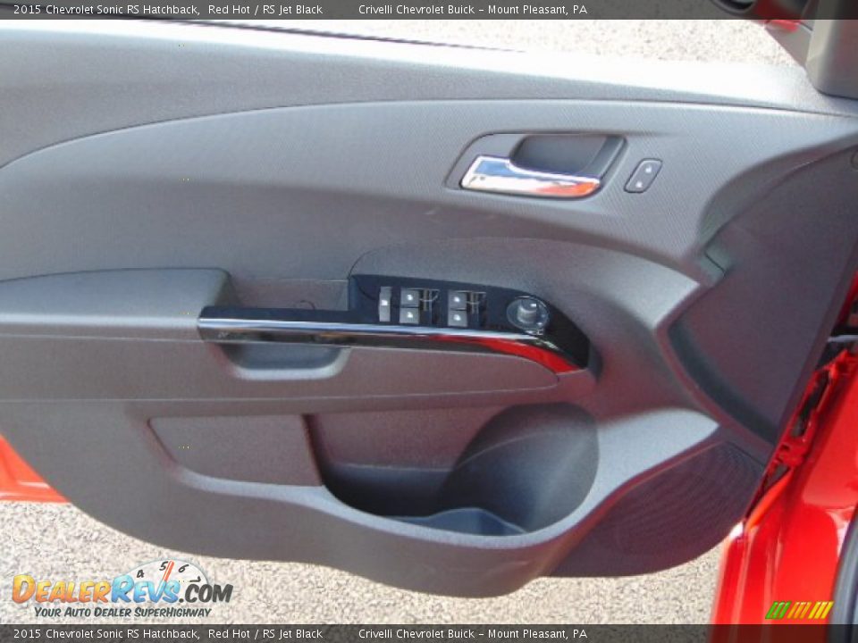 2015 Chevrolet Sonic RS Hatchback Red Hot / RS Jet Black Photo #10