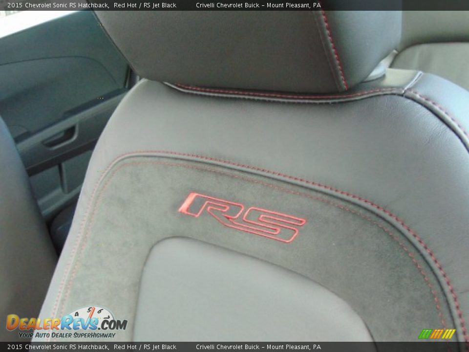2015 Chevrolet Sonic RS Hatchback Red Hot / RS Jet Black Photo #12