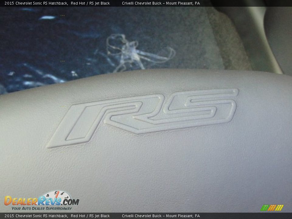 2015 Chevrolet Sonic RS Hatchback Red Hot / RS Jet Black Photo #13