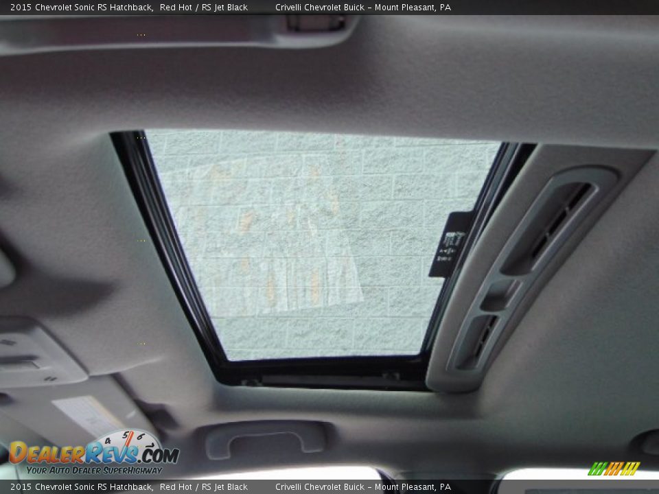 Sunroof of 2015 Chevrolet Sonic RS Hatchback Photo #14