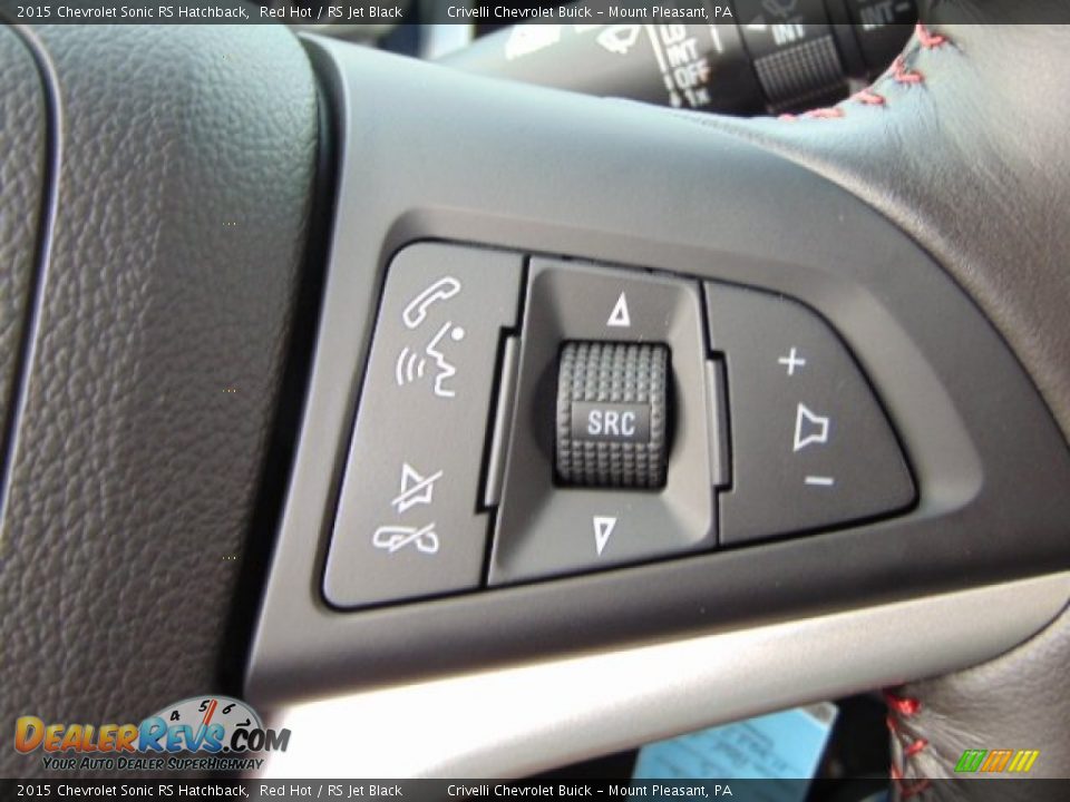 2015 Chevrolet Sonic RS Hatchback Red Hot / RS Jet Black Photo #18