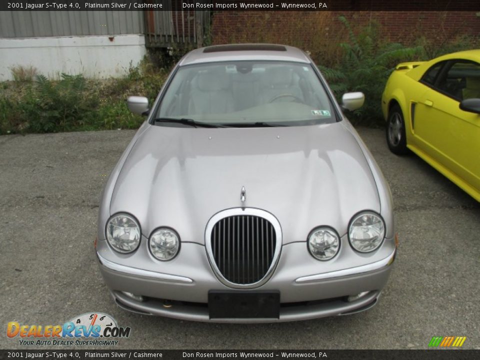 2001 Jaguar S-Type 4.0 Platinum Silver / Cashmere Photo #9