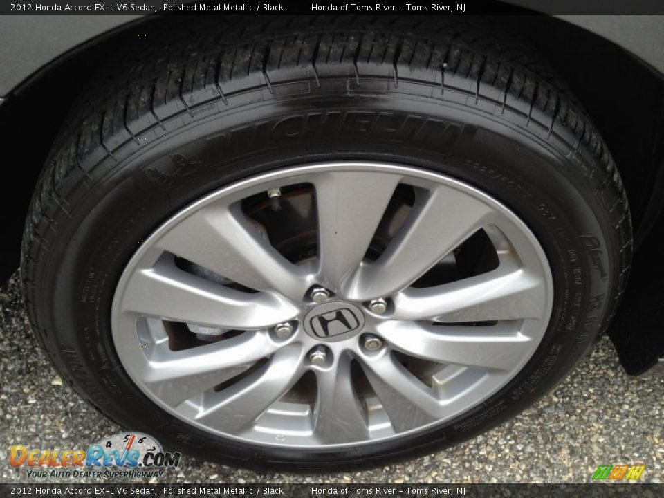 2012 Honda Accord EX-L V6 Sedan Polished Metal Metallic / Black Photo #3