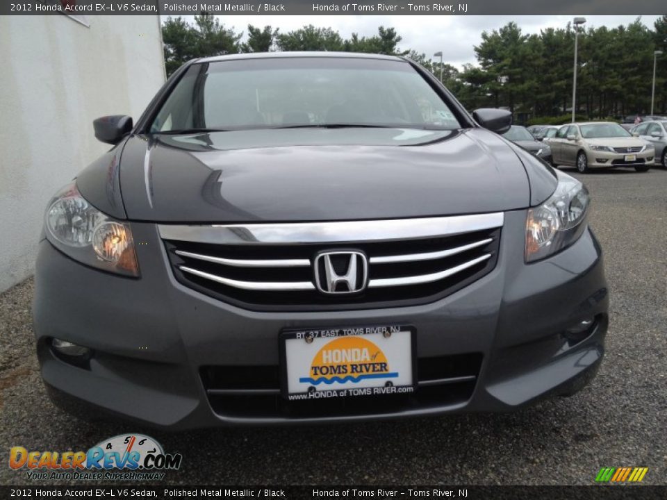 2012 Honda Accord EX-L V6 Sedan Polished Metal Metallic / Black Photo #4