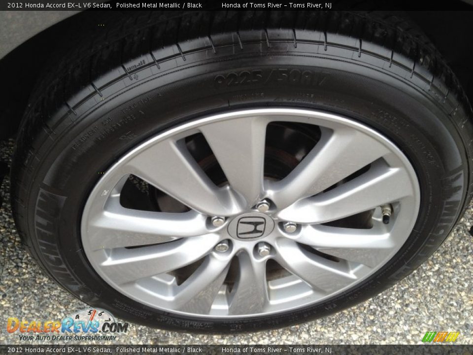 2012 Honda Accord EX-L V6 Sedan Polished Metal Metallic / Black Photo #6
