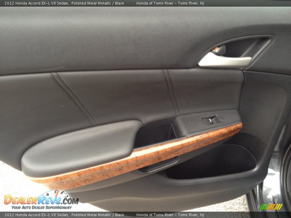 2012 Honda Accord EX-L V6 Sedan Polished Metal Metallic / Black Photo #9