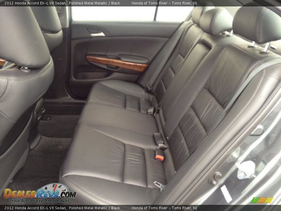 2012 Honda Accord EX-L V6 Sedan Polished Metal Metallic / Black Photo #10