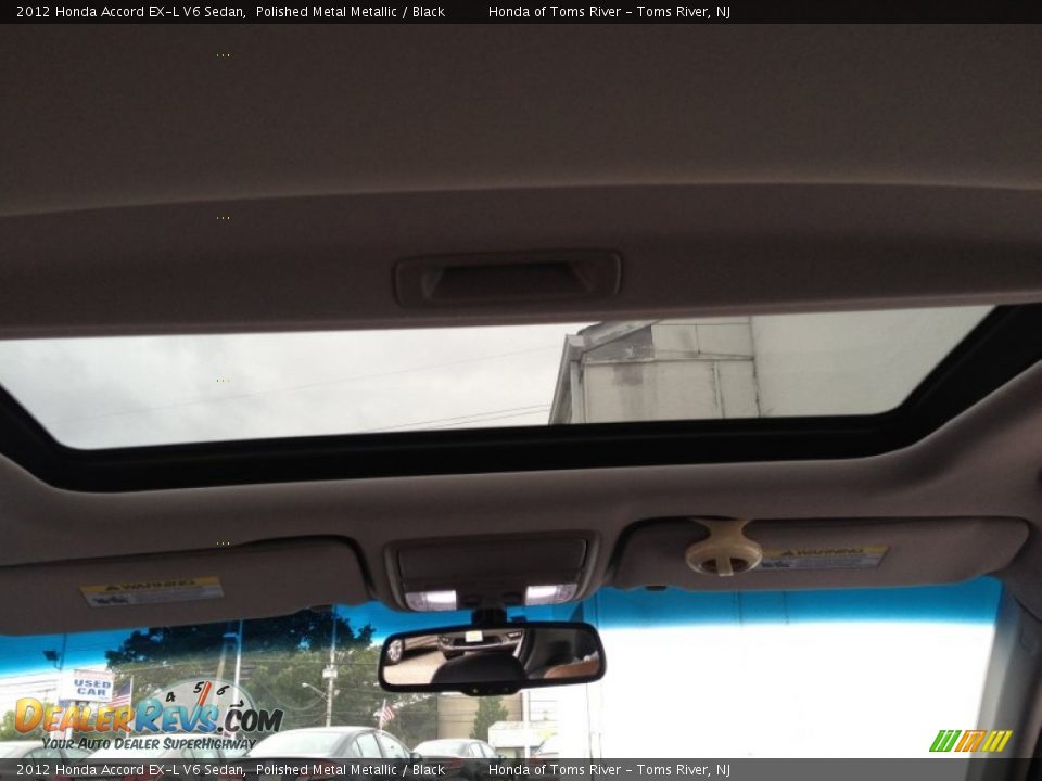 2012 Honda Accord EX-L V6 Sedan Polished Metal Metallic / Black Photo #11
