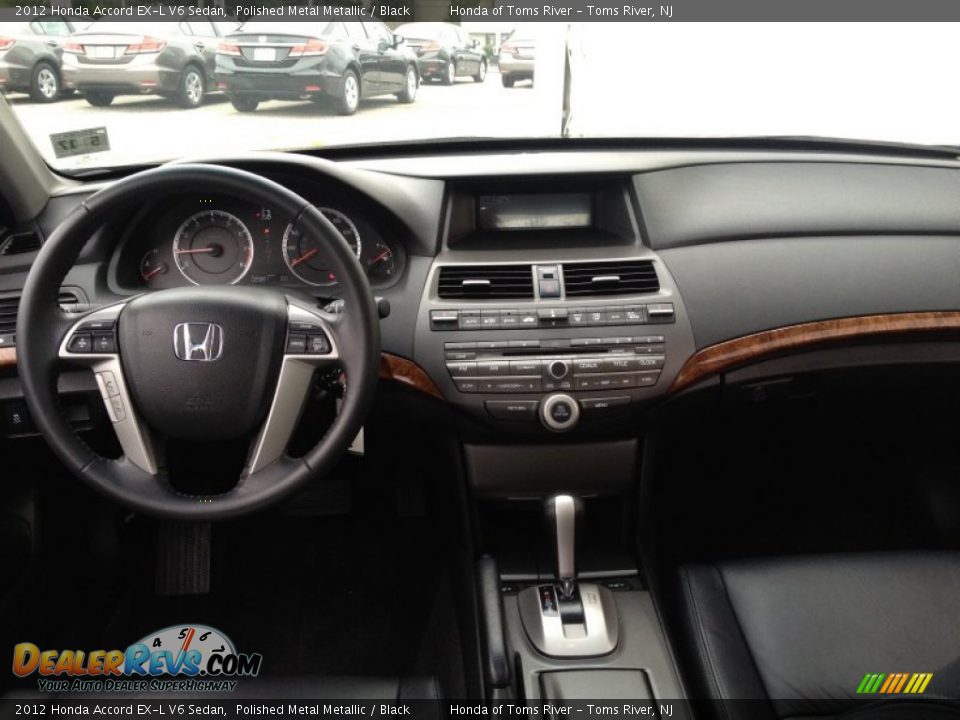 2012 Honda Accord EX-L V6 Sedan Polished Metal Metallic / Black Photo #12