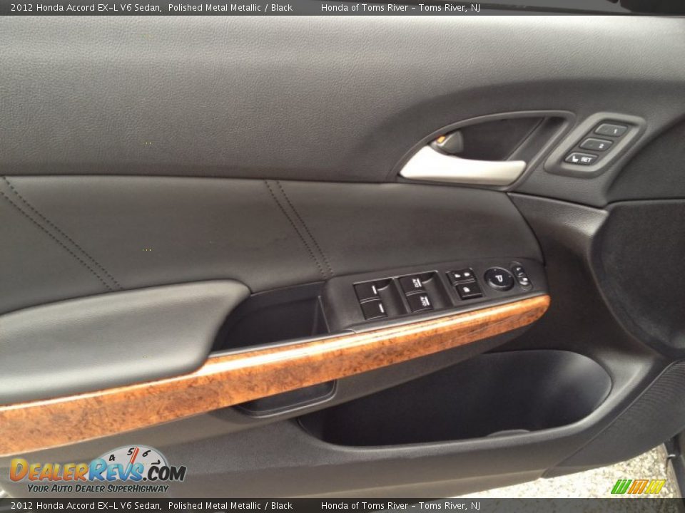 2012 Honda Accord EX-L V6 Sedan Polished Metal Metallic / Black Photo #13