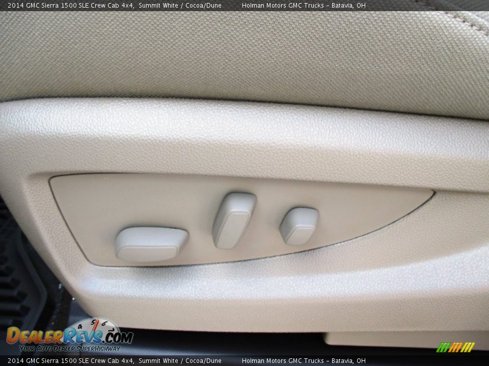 2014 GMC Sierra 1500 SLE Crew Cab 4x4 Summit White / Cocoa/Dune Photo #7
