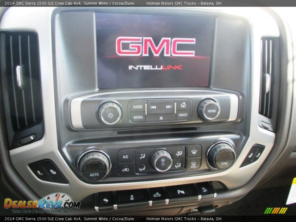 2014 GMC Sierra 1500 SLE Crew Cab 4x4 Summit White / Cocoa/Dune Photo #8