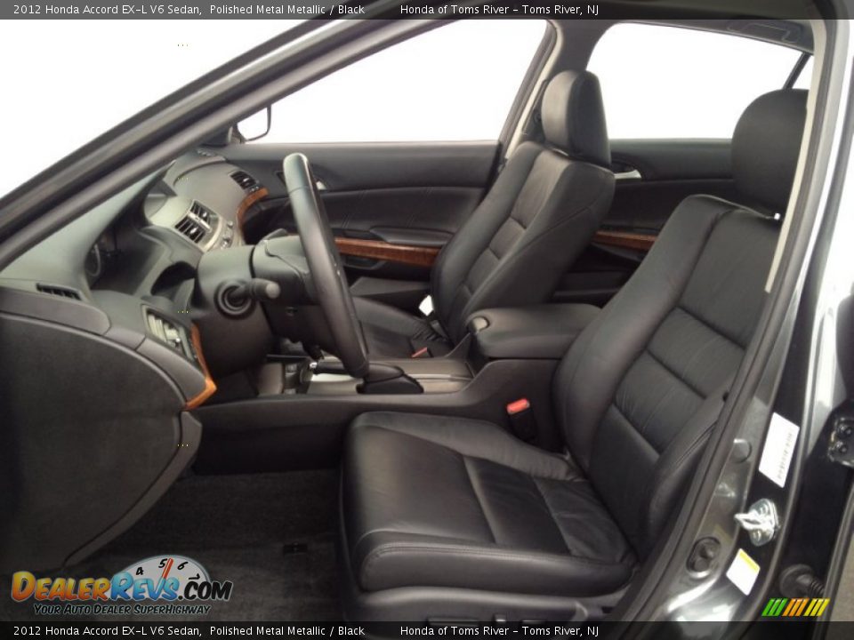 2012 Honda Accord EX-L V6 Sedan Polished Metal Metallic / Black Photo #15