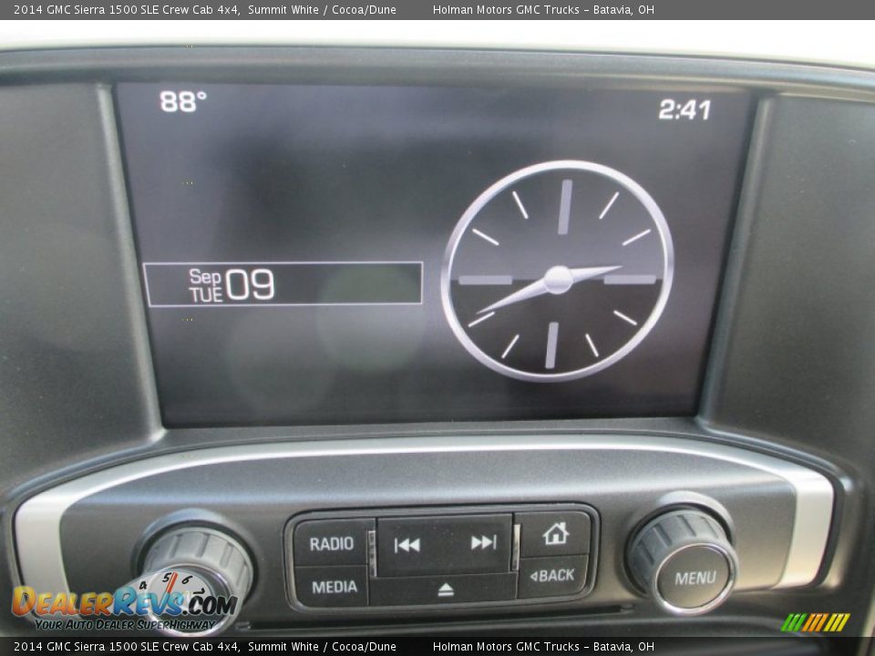 2014 GMC Sierra 1500 SLE Crew Cab 4x4 Summit White / Cocoa/Dune Photo #9