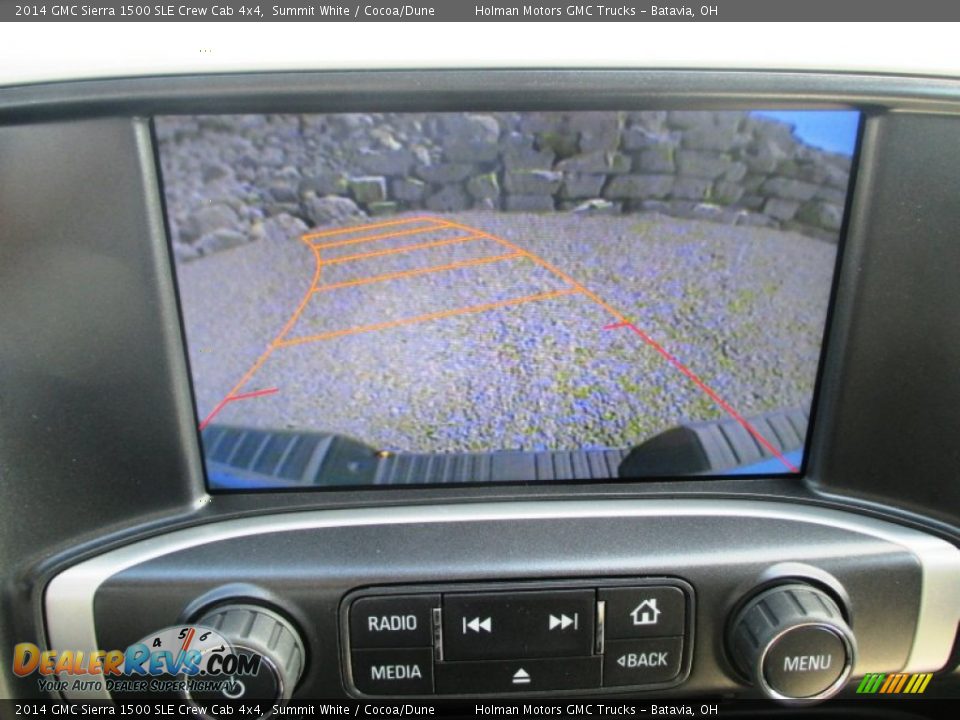 2014 GMC Sierra 1500 SLE Crew Cab 4x4 Summit White / Cocoa/Dune Photo #13