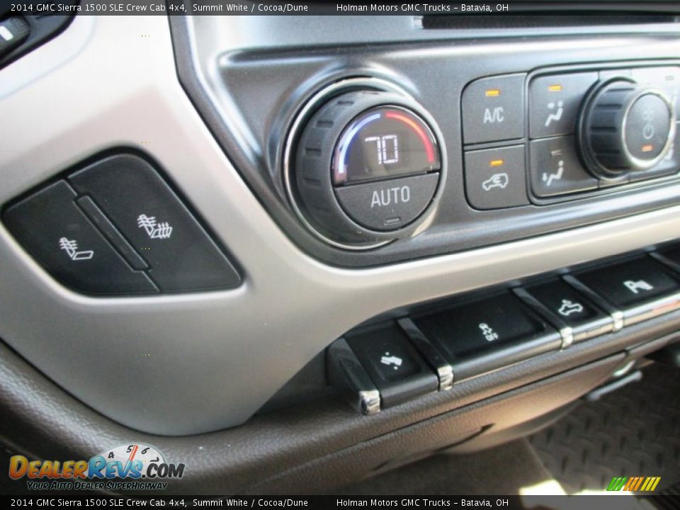 2014 GMC Sierra 1500 SLE Crew Cab 4x4 Summit White / Cocoa/Dune Photo #14