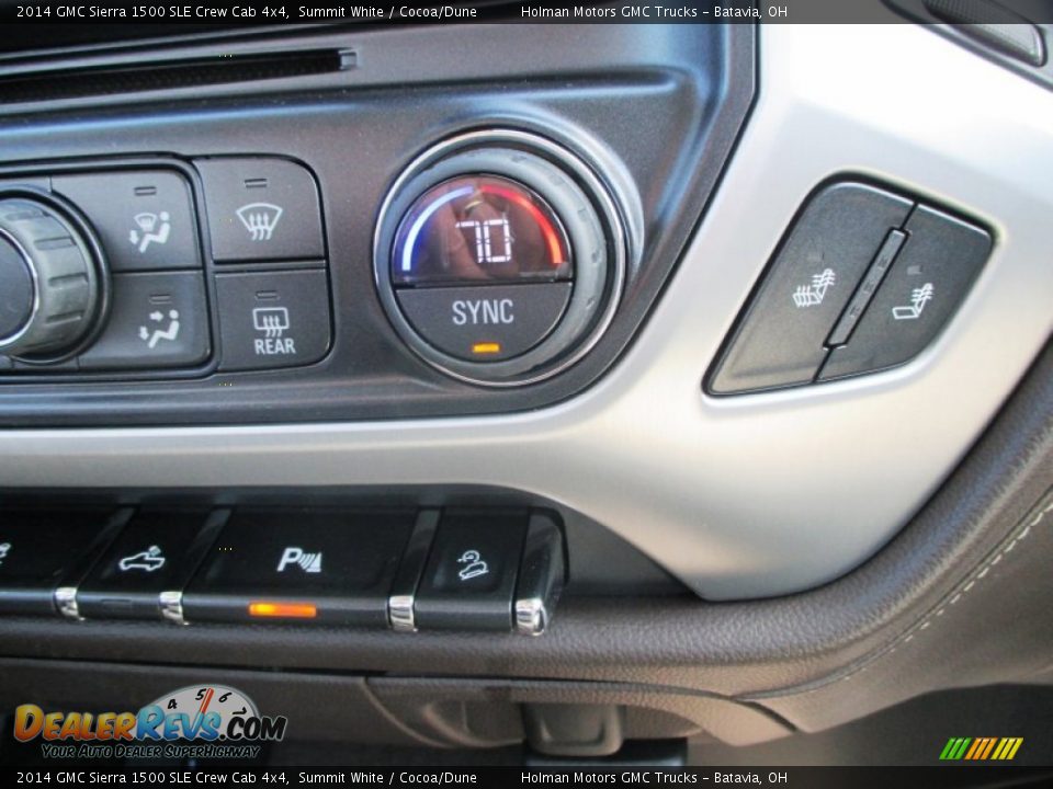 2014 GMC Sierra 1500 SLE Crew Cab 4x4 Summit White / Cocoa/Dune Photo #15