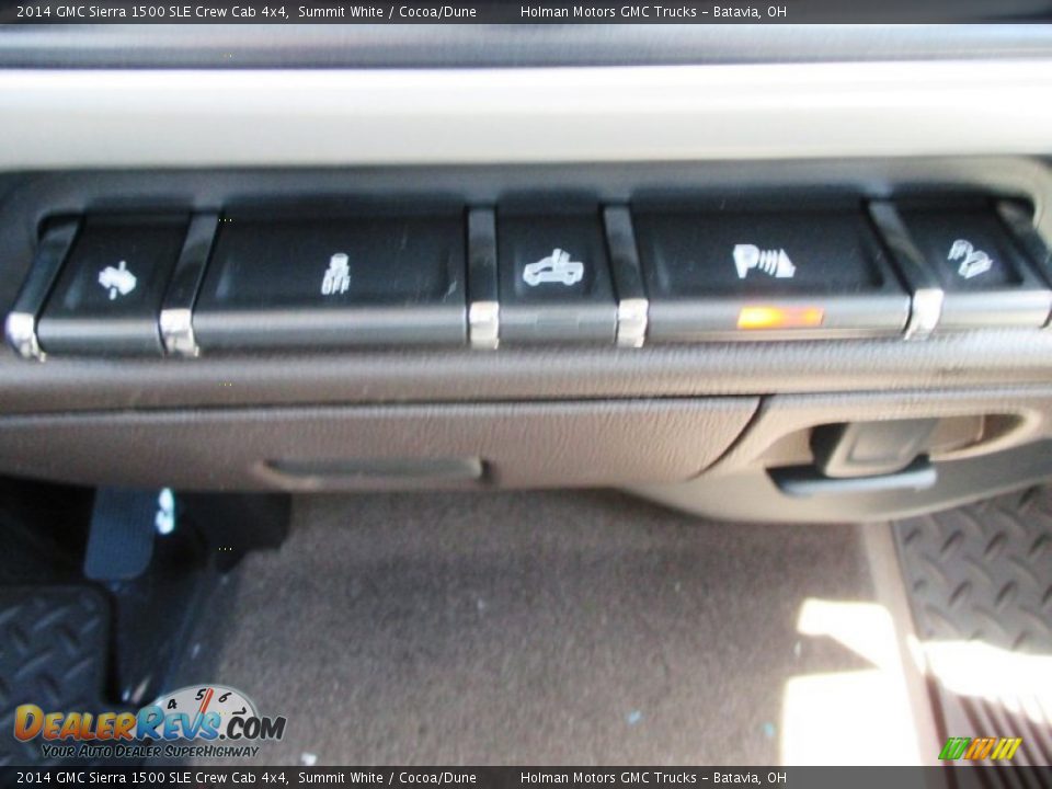 2014 GMC Sierra 1500 SLE Crew Cab 4x4 Summit White / Cocoa/Dune Photo #16