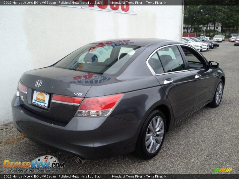 2012 Honda Accord EX-L V6 Sedan Polished Metal Metallic / Black Photo #22