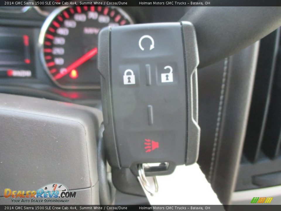 2014 GMC Sierra 1500 SLE Crew Cab 4x4 Summit White / Cocoa/Dune Photo #17