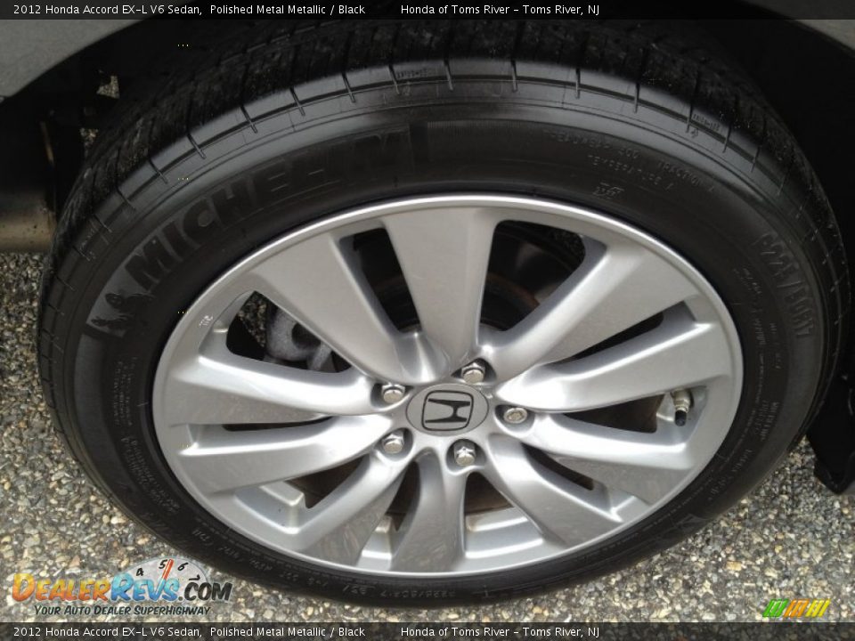 2012 Honda Accord EX-L V6 Sedan Polished Metal Metallic / Black Photo #23