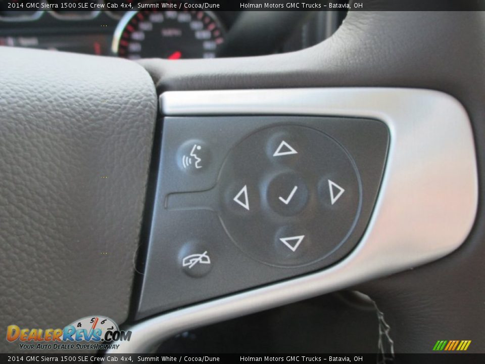 2014 GMC Sierra 1500 SLE Crew Cab 4x4 Summit White / Cocoa/Dune Photo #18