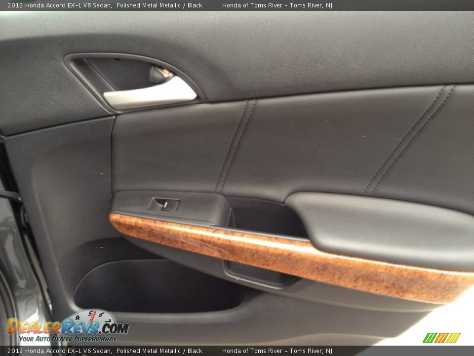 2012 Honda Accord EX-L V6 Sedan Polished Metal Metallic / Black Photo #24