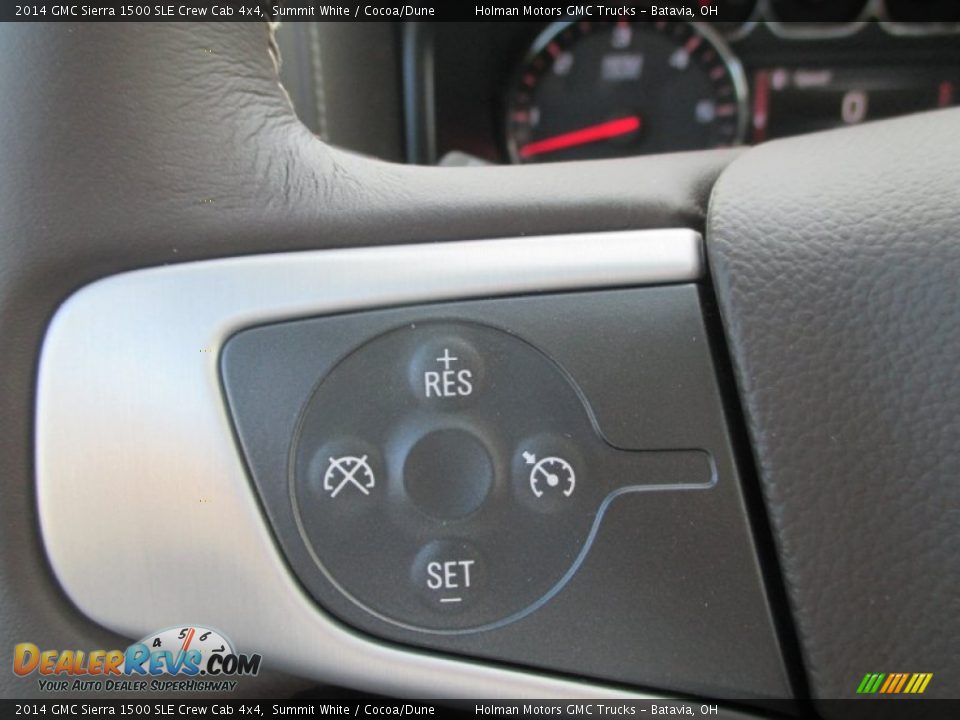 2014 GMC Sierra 1500 SLE Crew Cab 4x4 Summit White / Cocoa/Dune Photo #19