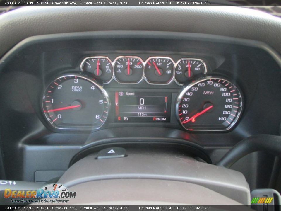 2014 GMC Sierra 1500 SLE Crew Cab 4x4 Summit White / Cocoa/Dune Photo #20
