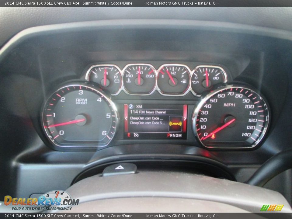 2014 GMC Sierra 1500 SLE Crew Cab 4x4 Summit White / Cocoa/Dune Photo #21