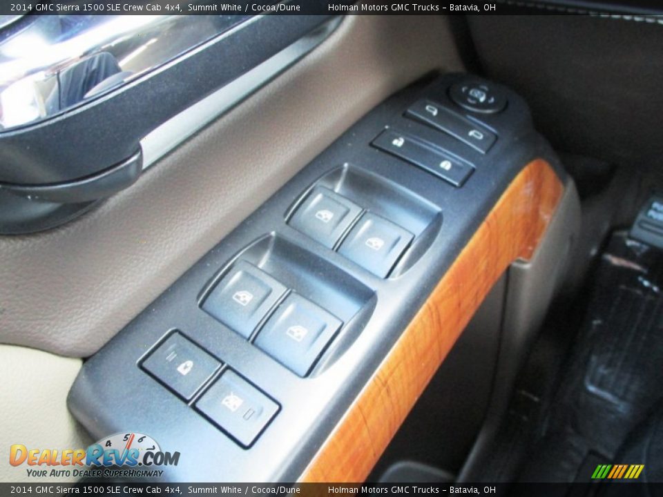 2014 GMC Sierra 1500 SLE Crew Cab 4x4 Summit White / Cocoa/Dune Photo #22