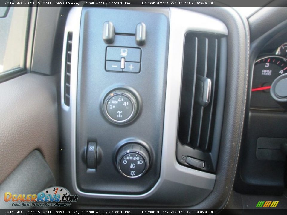 2014 GMC Sierra 1500 SLE Crew Cab 4x4 Summit White / Cocoa/Dune Photo #23