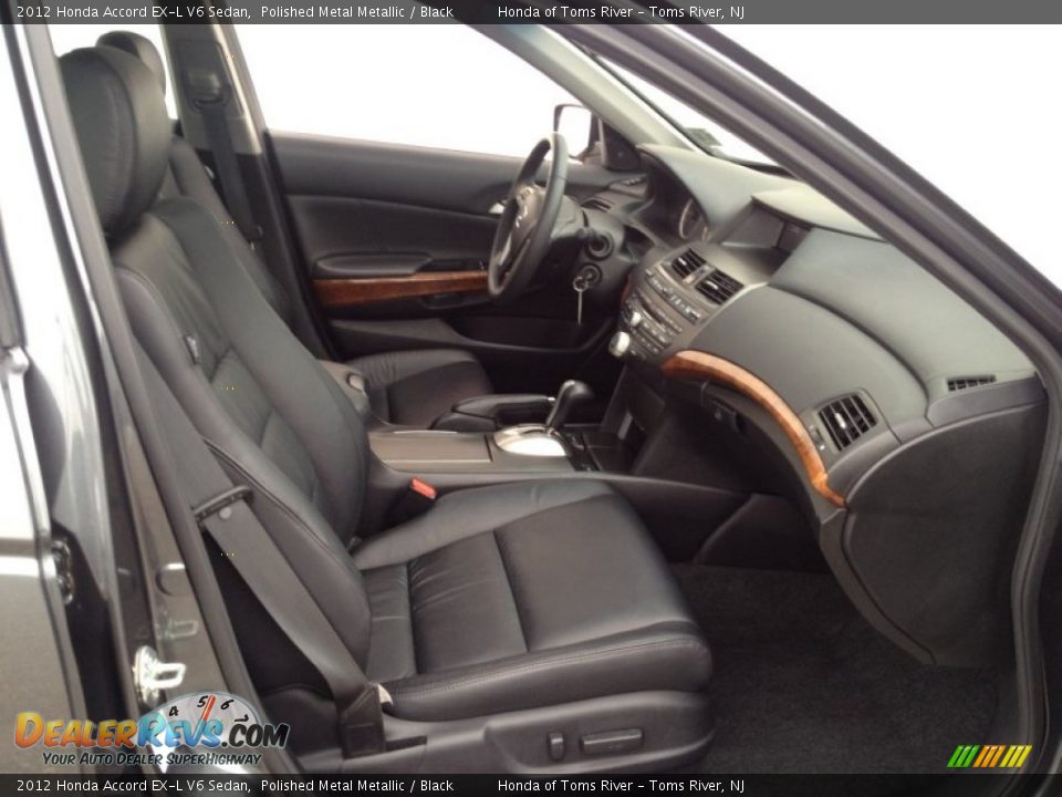 2012 Honda Accord EX-L V6 Sedan Polished Metal Metallic / Black Photo #29